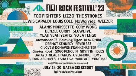 　ＦＵＪＩ　ＲＯＣＫ　ＦＥＳＴＩＶＡＬ’２３の第１弾ラインアップ