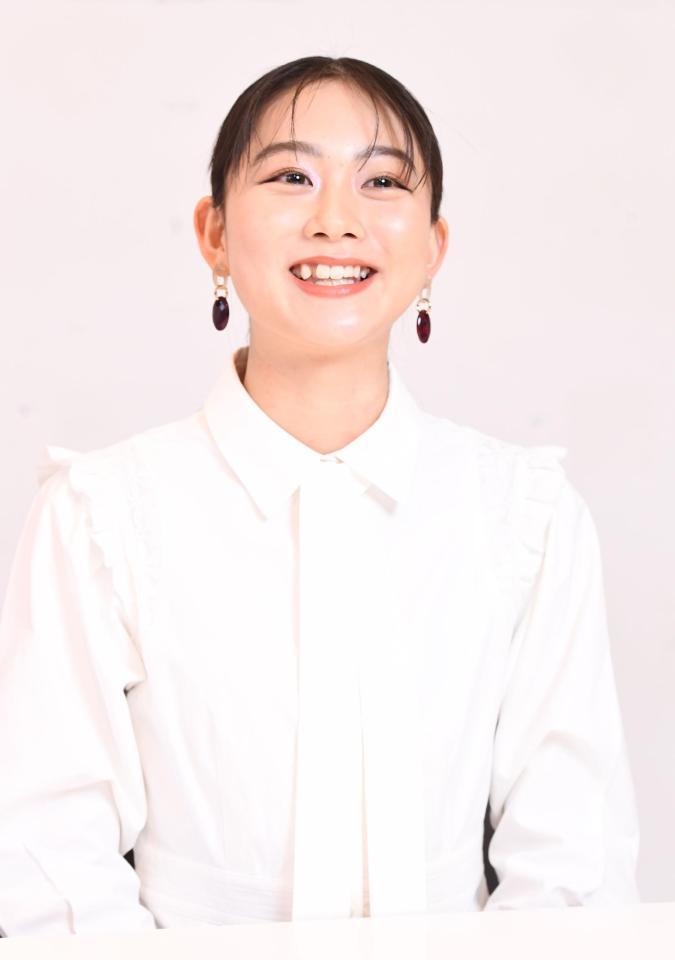 　『わたし緊張しないんです！』と話すみとゆな＝東京都内（撮影・園田高夫）