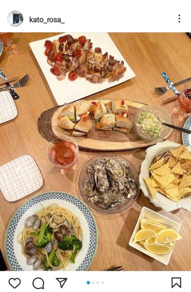 　加藤ローサのインスタグラム＠ｋａｔｏ＿ｒｏｓａ＿より