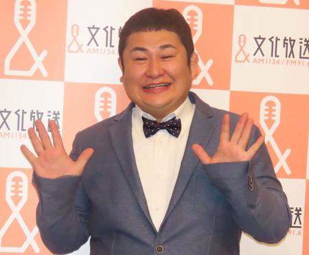 　文化放送社長会見に出席したオテンキ・のり