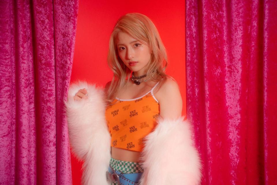 　新企画のモデルを務めたＡＫＢ４８の平田侑希ⓒＯＵＴ　ＯＦ　４８