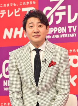 　会見に登場したＮＨＫ・青井実アナ（撮影・佐々木彰尚）