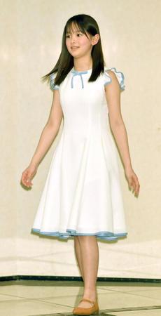 　ホリプロタレントスカウトキャラバングランプリのお披露目会に登場した小田愛結