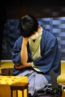 　逆転負けを喫した藤井聡太五冠＝日本将棋連盟提供