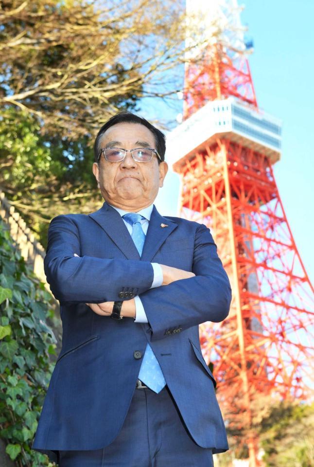 　第１回ＷＢＣでの名実況が語り継がれる“世界のマツシタ”こと元ＴＢＳ・松下賢次アナウンサー（撮影・伊藤笙子）