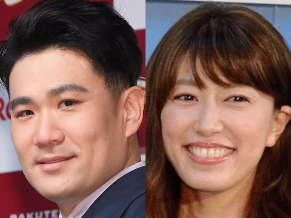 田中将大（左）、里田まい夫妻