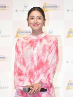 　新ＣＭ発表会に出席した石原さとみ（撮影・出月俊成）