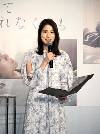 　登壇したフジテレビの永島優美アナウンサー＝都内