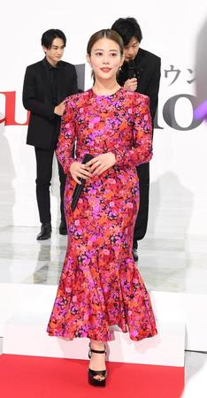 　花柄のワンピースで制作発表会見に登場した高畑充希（撮影・三好信也）