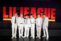 　初のファンクラブイベントを行ったＬＩＬ　ＬＥＡＧＵＥの（左から）岩城星那、山田晃大、百田隼麻、難波碧空、岡尾真虎、中村竜大