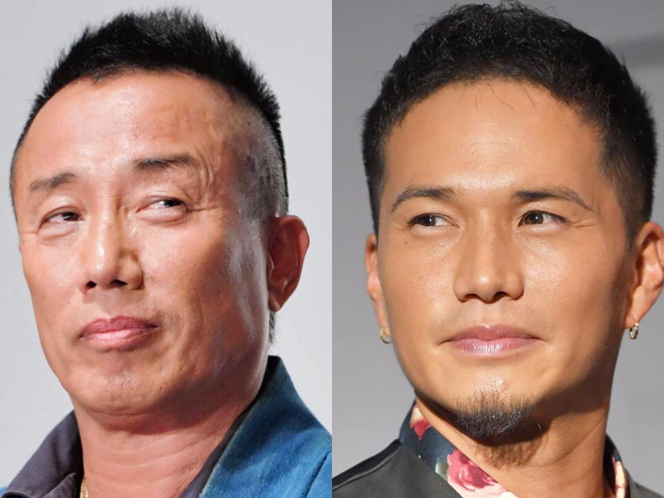 　長渕剛（左）と市原隼人