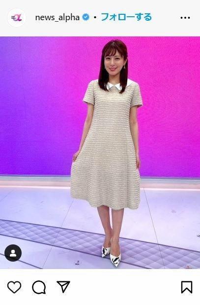 　フジテレビ「Ｌｉｖｅ　Ｎｅｗｓ　α」インスタグラム＠ｎｅｗｓ＿ａｌｐｈａから 