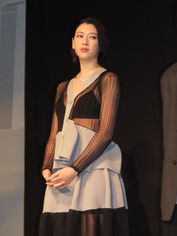 　初監督作品をＰＲした三吉彩花＝東京・渋谷