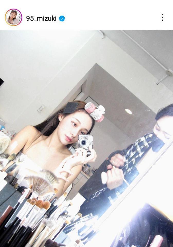 リン・シャンのインスタグラム（＠９５＿ｍｉｚｕｋｉ）から