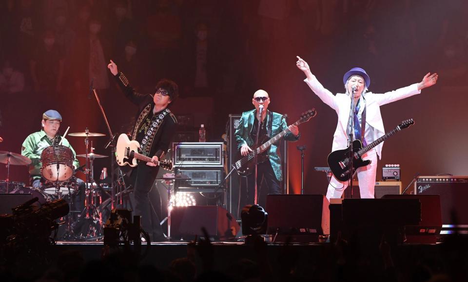 　２２年７カ月ぶりにライブを行ったＴｈｅ　Ｓｔｒｅｅｔ　Ｓｌｉｄｅｒｓ（撮影・棚橋慶太）