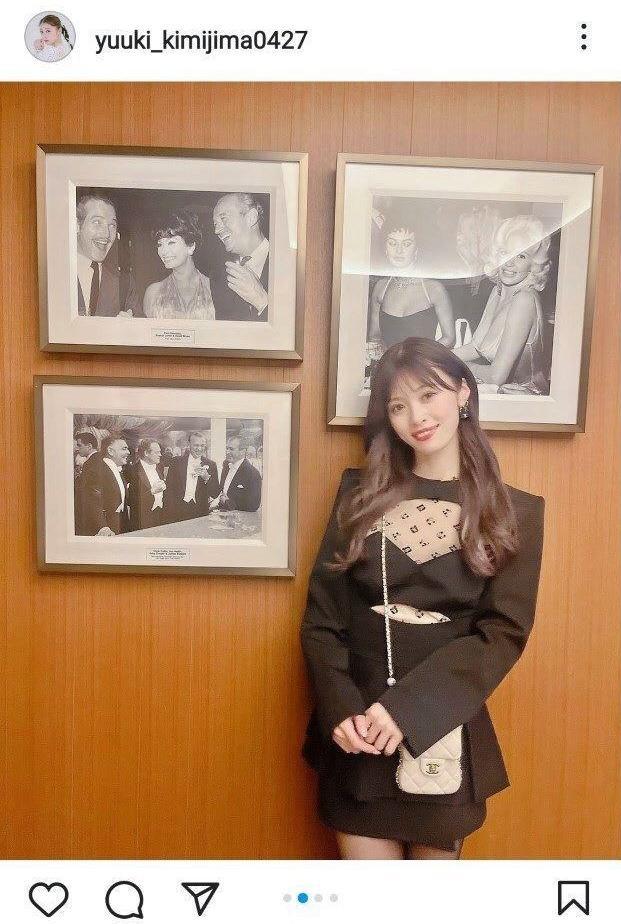 　君島憂樹さんのインスタグラム（ｙｕｕｋｉ＿ｋｉｍｉｊｉｍａ０４２７）より