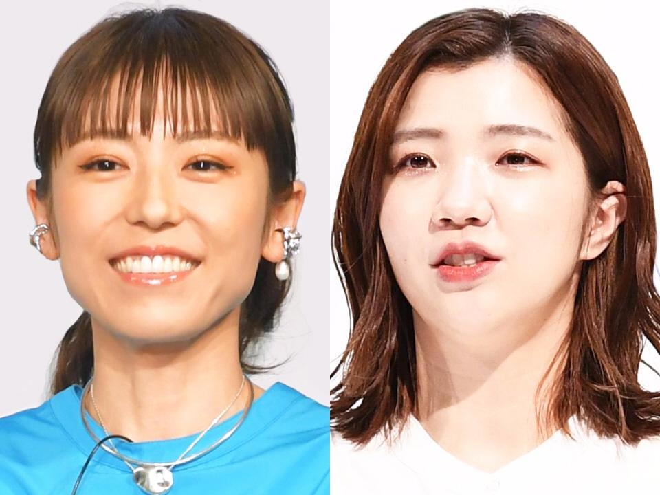 　若槻千夏（左）と３時のヒロイン・福田麻貴
