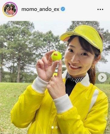 　安藤萌々アナウンサーのインスタグラム＠ｍｏｍｏ＿ａｎｄｏ＿ｅｘから