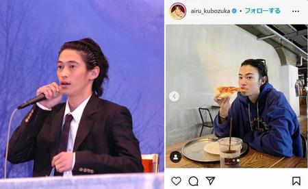 　２００５年、主演映画の製作発表会見で新境地を語る窪塚洋介（左）、窪塚愛流インスタグラム＠ａｉｒｕ＿ｋｕｂｏｚｕｋａから