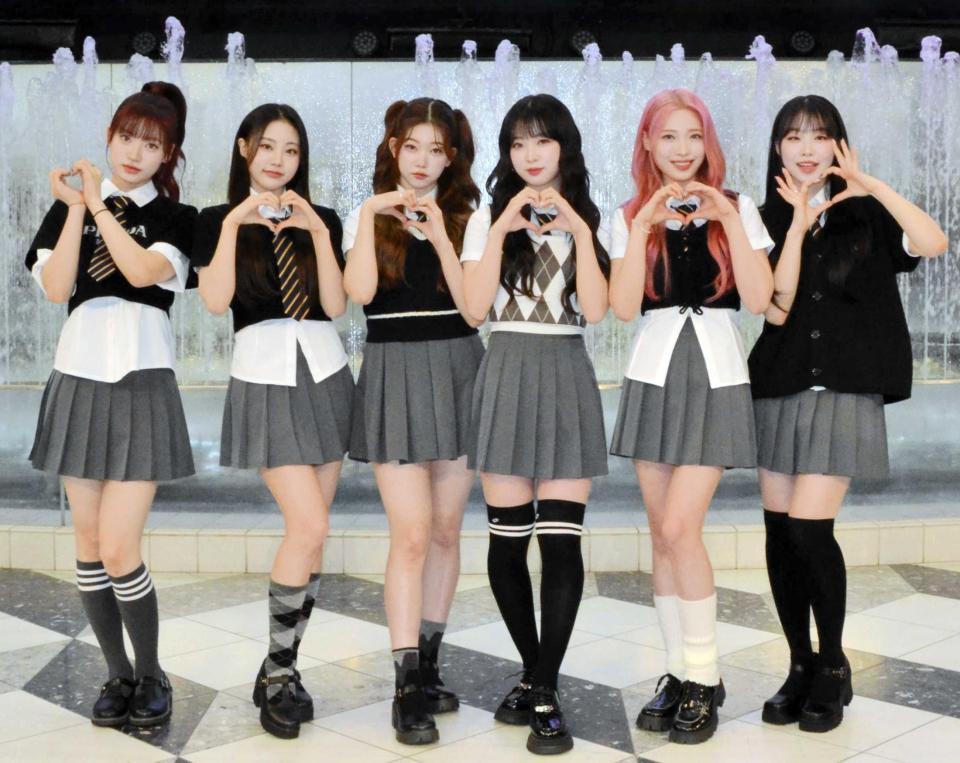 　Ｂｉｌｌｌｉｅの（左から）シユン、ション、つき、はるな、ハラム、スヒョン