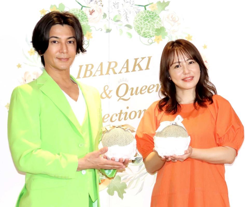 　武田真治（左）と磯山さやか