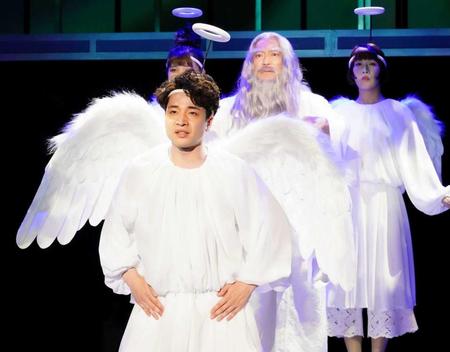 　熱演する福田悠太（撮影・田中亜紀）