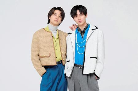 　デュオとしてリスタートしたＫｉｎｇ＆Ｐｒｉｎｃｅの高橋海人（左）と永瀬廉。新曲「なにもの」を６月21日にリリースする