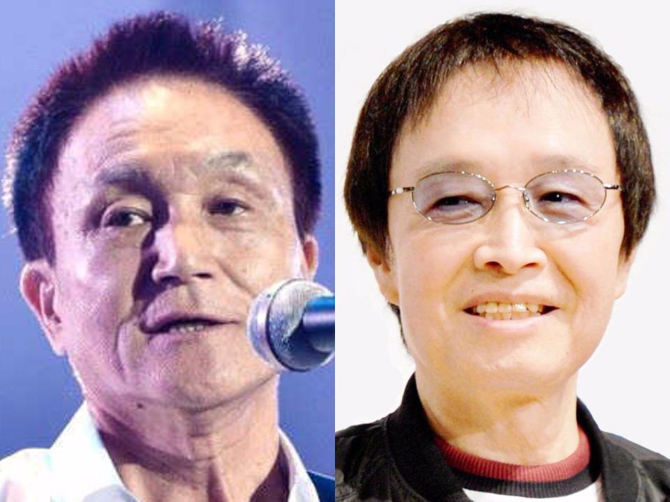 小田和正（左）と吉田拓郎