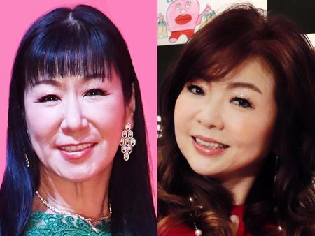 　ハイヒールのリンゴ（左）とモモコ