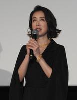 　映画「波紋」初日舞台あいさつに出席し、撮影を振り返る筒井真理子