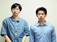 　カベポスターの永見大吾（左）と浜田順平