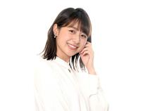 　爽やかな笑顔でカメラを見つめるテレビ朝日・林美沙希アナウンサー（撮影・堀内翔）