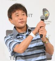 　テクタイト株式会社「ＳｈｏｔＮａｖｉ新製品＆新ＣＭ」記者発表会に出席したダウンタウンの浜田雅功（撮影・堀内翔）