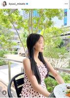 　「朝病院から帰ってきて」と投稿した休井美郷のインスタグラム＠ｋｙｕｕｉ＿ｍｉｓａｔｏより