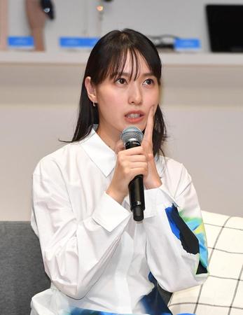 　思案顔を浮かべる戸田恵梨香（撮影・出月俊成）