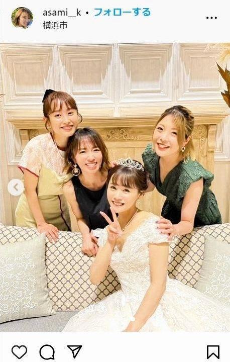 　紺野あさ美のインスタグラム＠ａｓａｍｉ＿ｋより