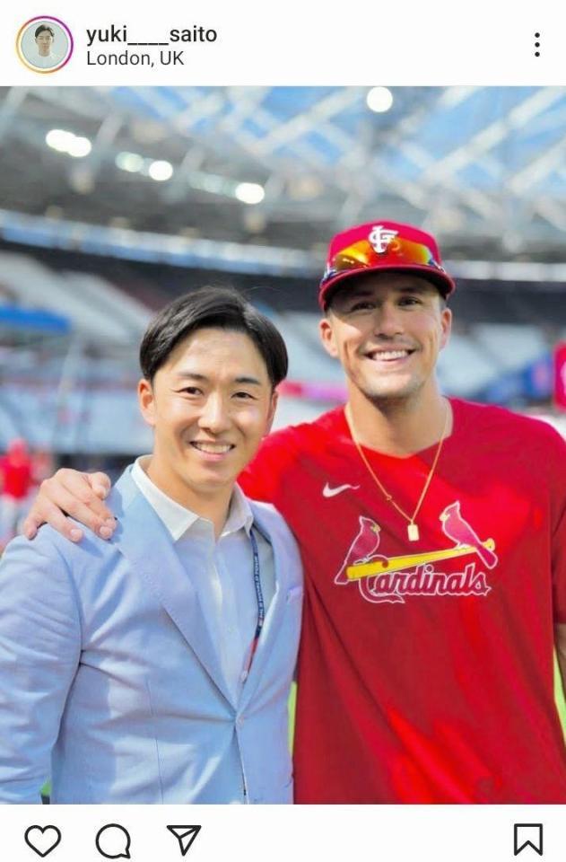 斎藤佑樹氏のインスタグラム＠ｙｕｋｉ＿＿＿＿ｓａｉｔｏより  