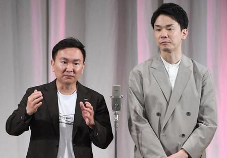 　かまいたち・山内健司（左）と濱家隆一