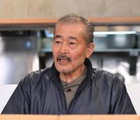 　映画「高野豆腐店の春」の完成報告会に登場した藤竜也（撮影・佐々木彰尚）