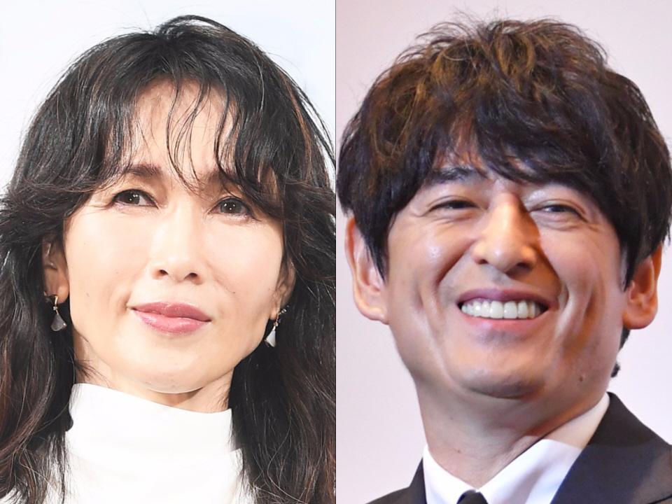 　工藤静香（左）と博多大吉