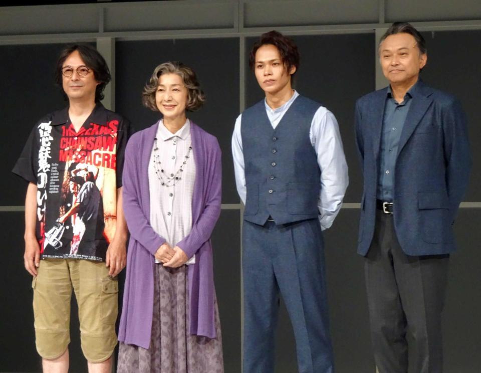 　（左から）河原雅彦氏、高橋惠子、上田竜也、相島一之