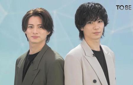 　平野紫耀（左）と神宮寺勇太＝ＴＯＢＥ公式ＹｏｕＴｕｂｅより