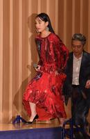 　いのうえ歌舞伎「天號星」の製作発表に登場した山本千尋（撮影・佐々木彰尚）