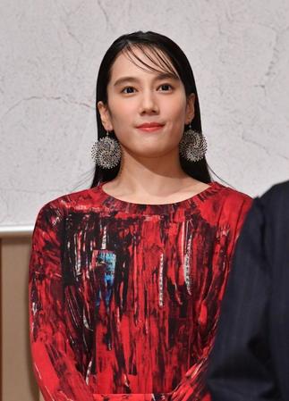 　いのうえ歌舞伎「天號星」の製作発表に登場した山本千尋（撮影・佐々木彰尚）