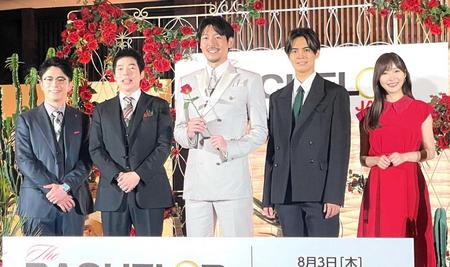 　（左から）藤森慎吾、今田耕司、長谷川惠一、片寄涼太、指原莉乃