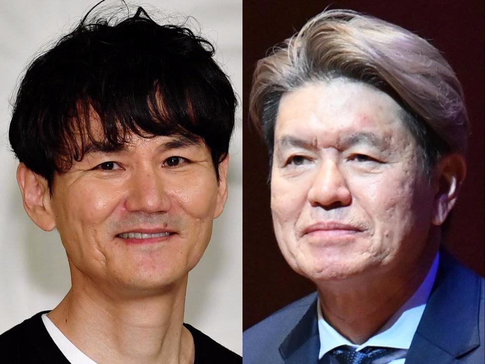　ウッチャンナンチャン・南原清隆（左）とヒロミ