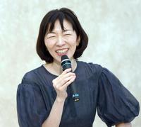 　上島竜兵さんとの思い出を笑顔で語る広川ひかる（撮影・堀内翔）