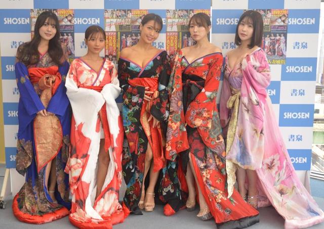 【写真】森咲智美らグラドルが花魁５ショット！着崩し肩出し「大迫力」