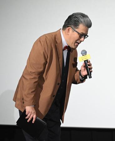 　松下洸平を“松下幸之助”と紹介し平謝りの軽部真一アナ（撮影・金田祐二）