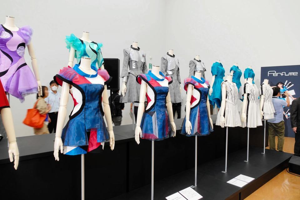 　展示されたＰｅｒｆｕｍｅの衣装